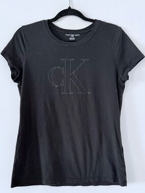 Calvin Klein Black Logo Short Sleeve Tee SZ.L